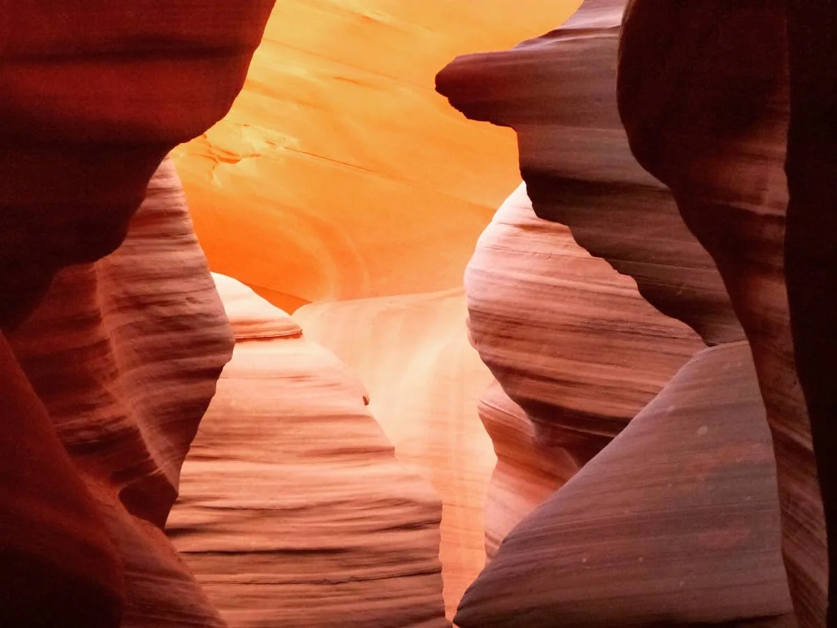 Dans le Lower Antelope Canyon, à Page en Arizona