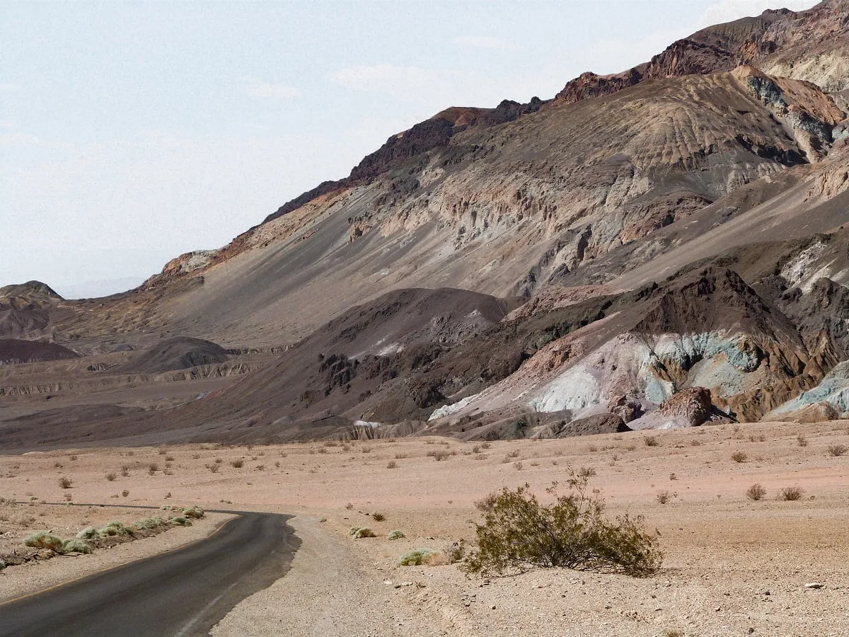 Paysage dans la Vallée de la Mort