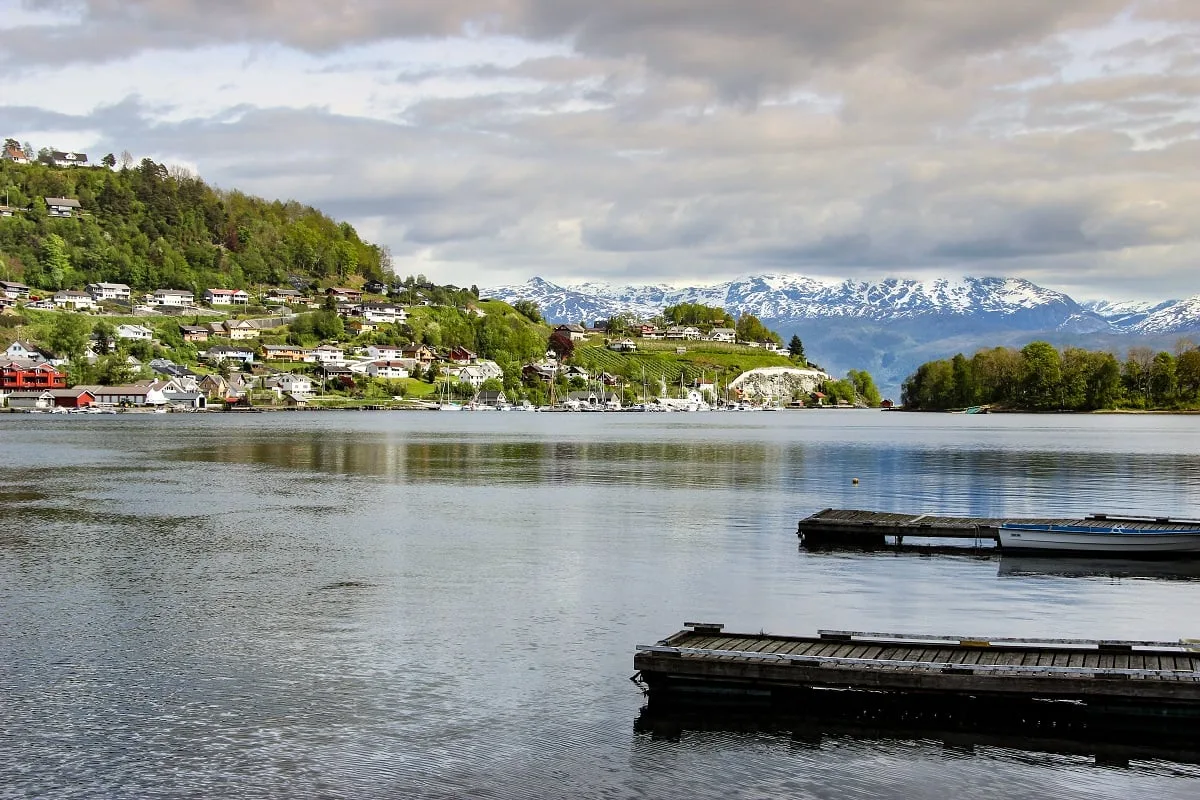 La vue sur le fjord depuis Norheimsund