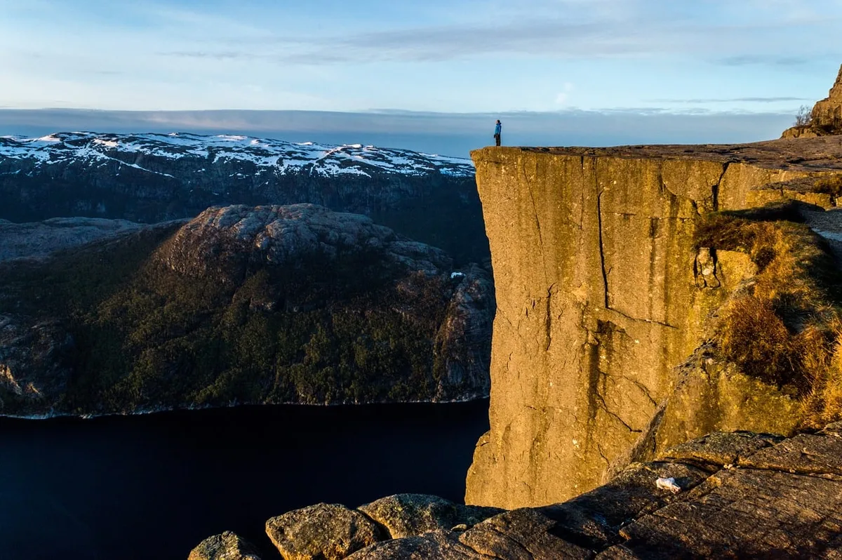 Le Pulpit Rock au lever du soleil
