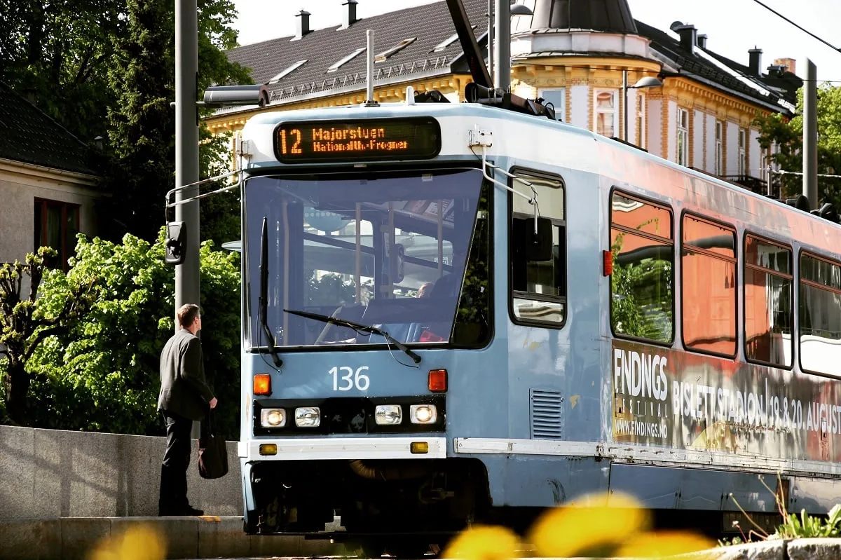 Le tram d'Oslo