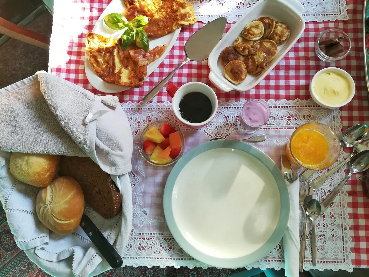 Petit-déjeuner dans un bed &amp; breakfast près de Rotterdam