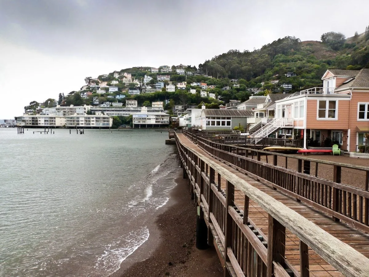 Sausalito, de l'autre côté de la baie de San Francisco