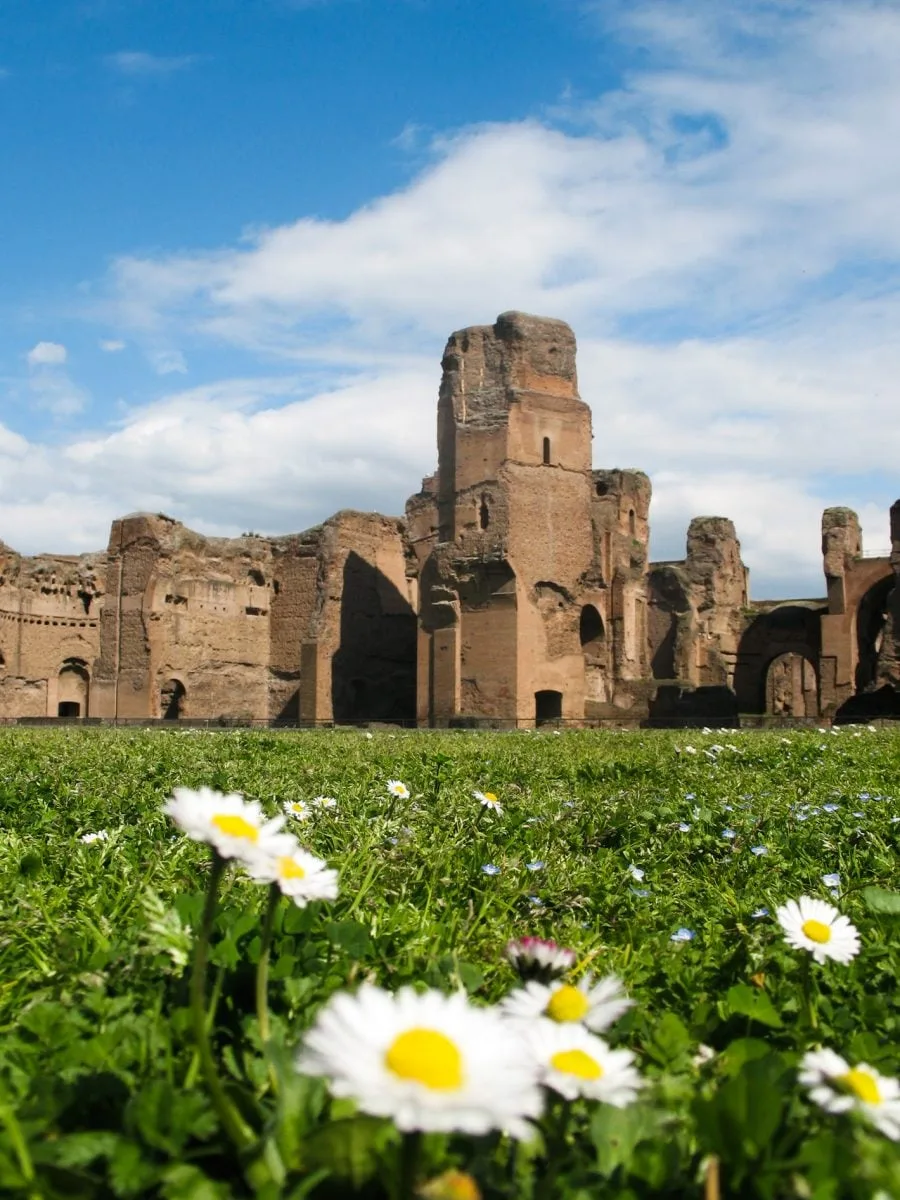 Le parc des thermes de Caracalla