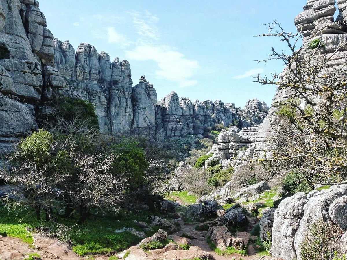 Chemin de randonnée dans le parc El Torcal