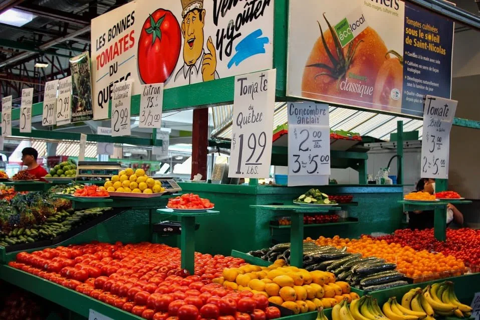 Le marché Jean Talon à Montréal