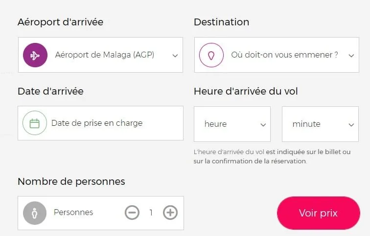 Réservation d'un chauffeur à Malaga