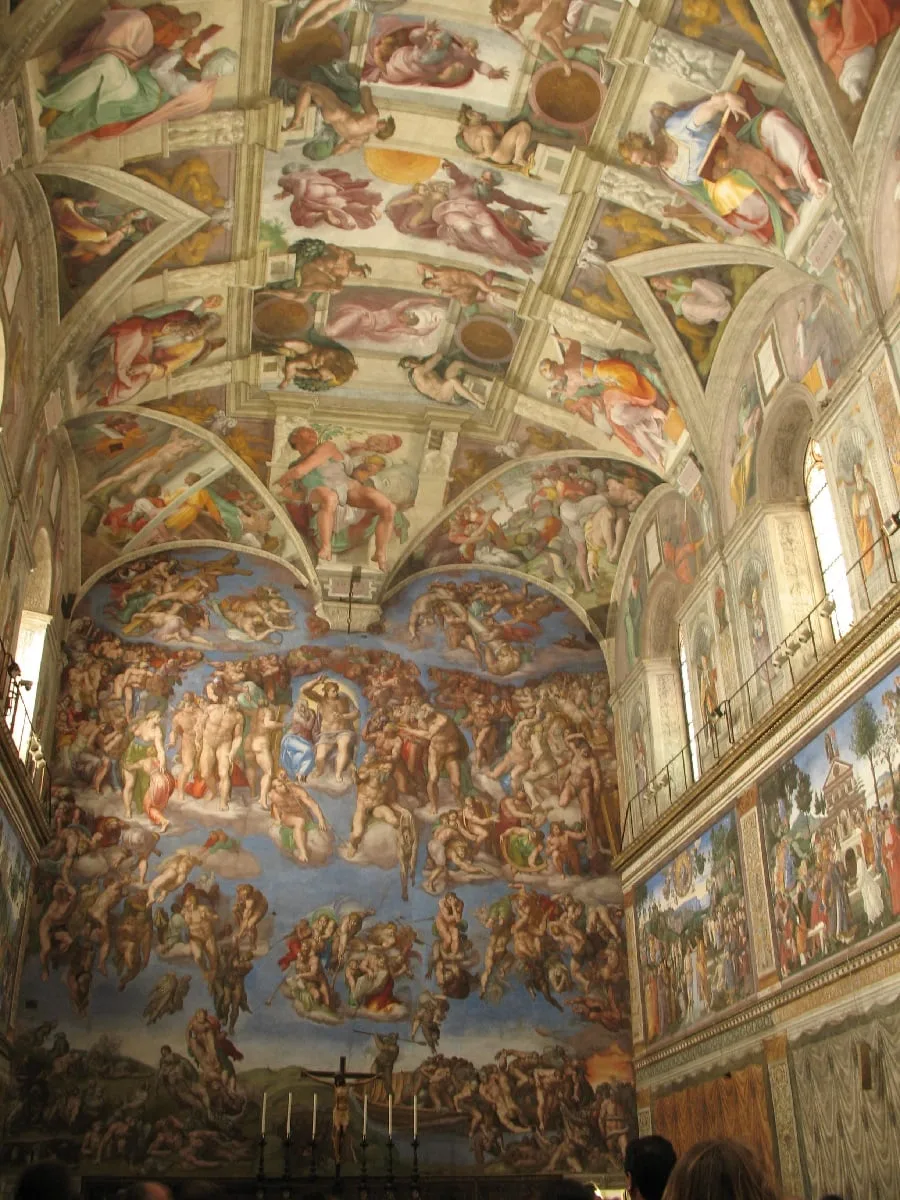 L'une des fresques des musées du Vatican