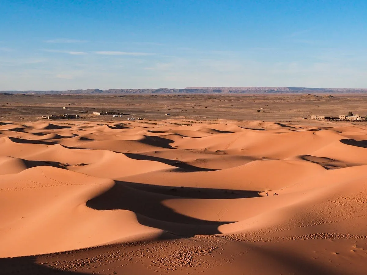 Les dunes du désert de Merzouga, ou Erg Chebbi