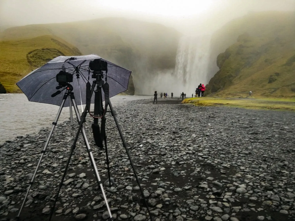 La cascade de Skogafoss en Islande