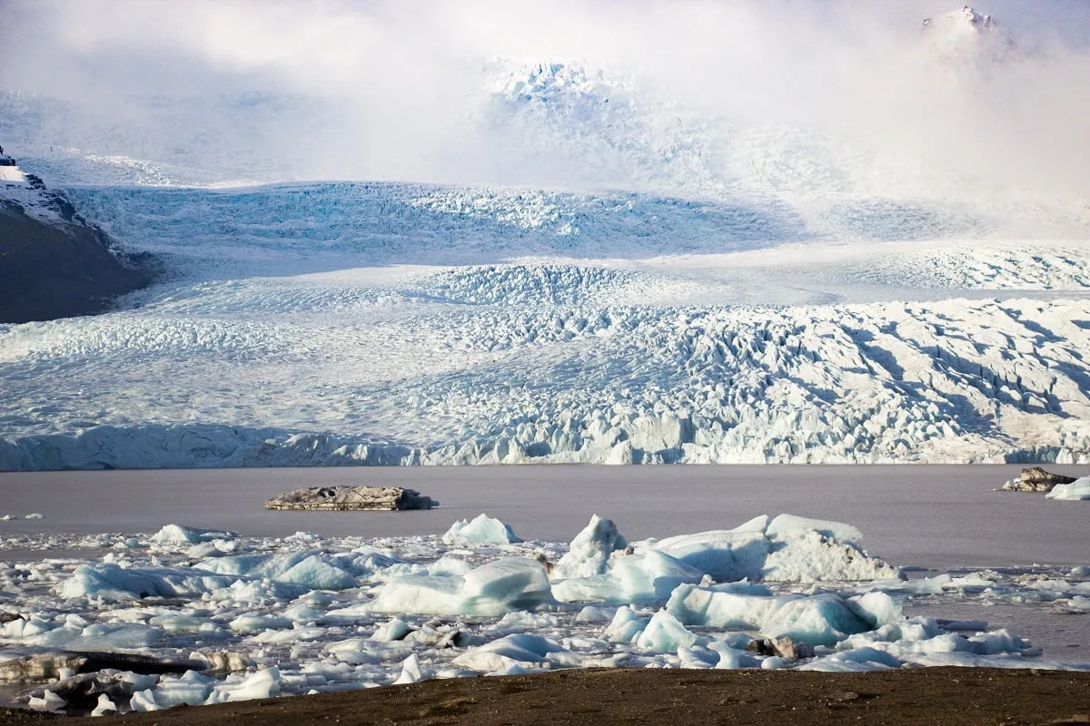 Le glacier de Fjallsarlon en Islande