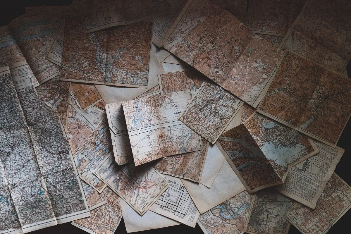 Cartes de ville au format papier