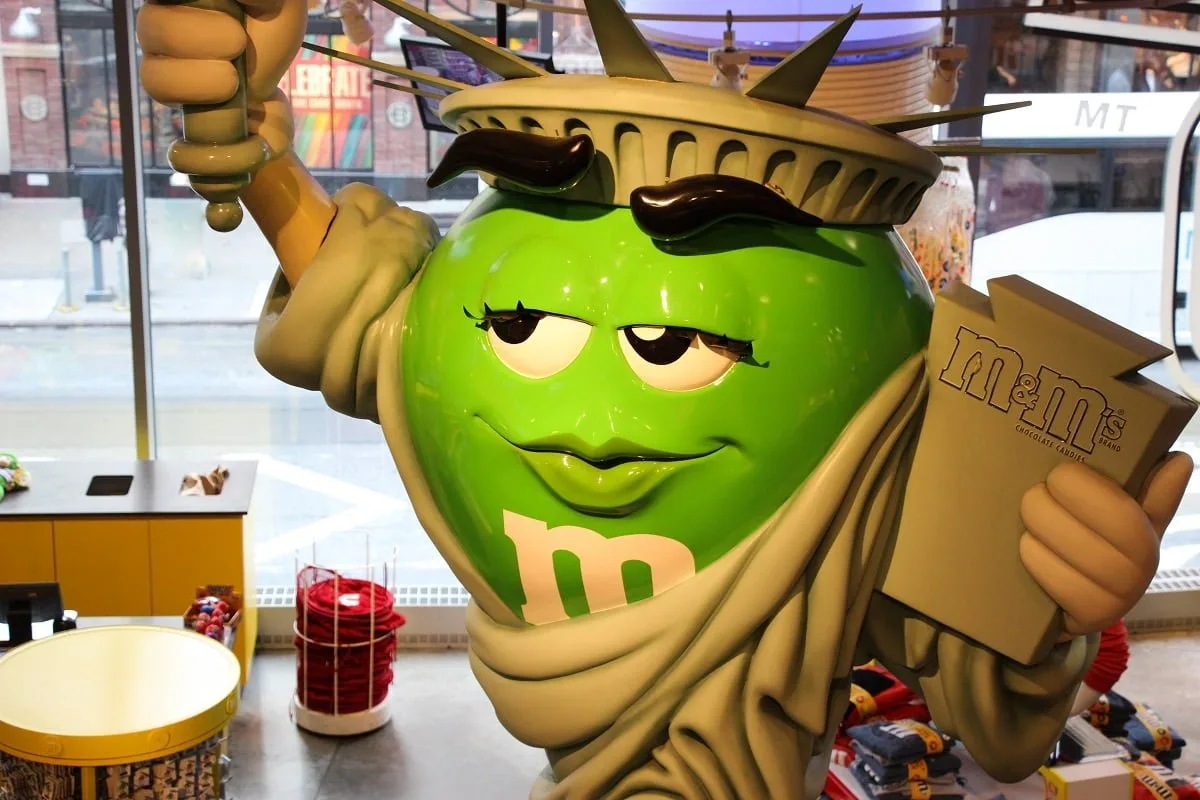 Dans le magasin M&amp;M's de New York, à Times Square