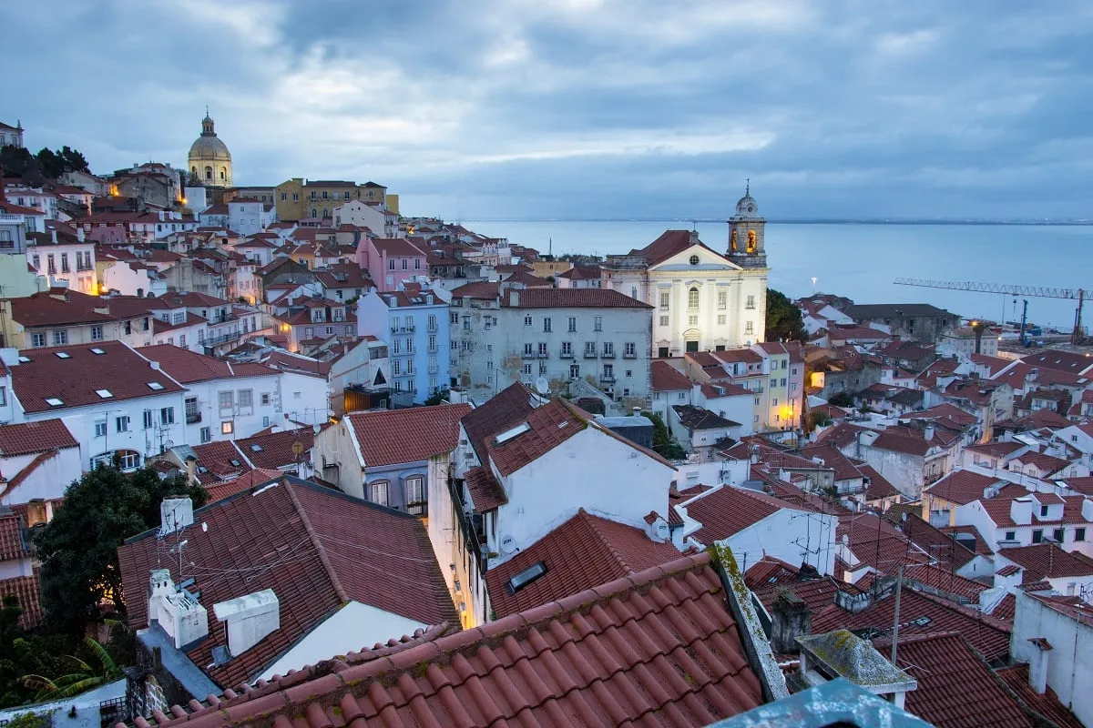 Panorama depuis la Portas do Sol au petit matin