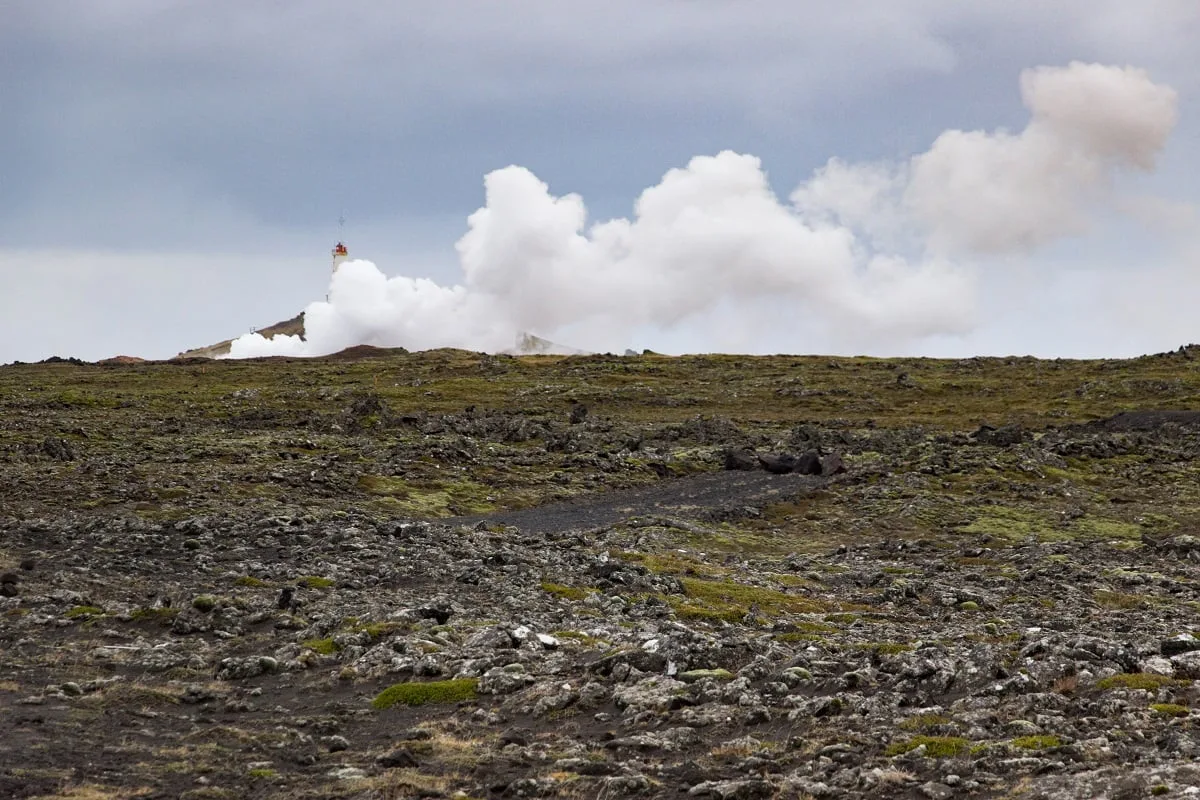 Les sources chaudes de Gunnuhver dans la péninsule de Reykjanes