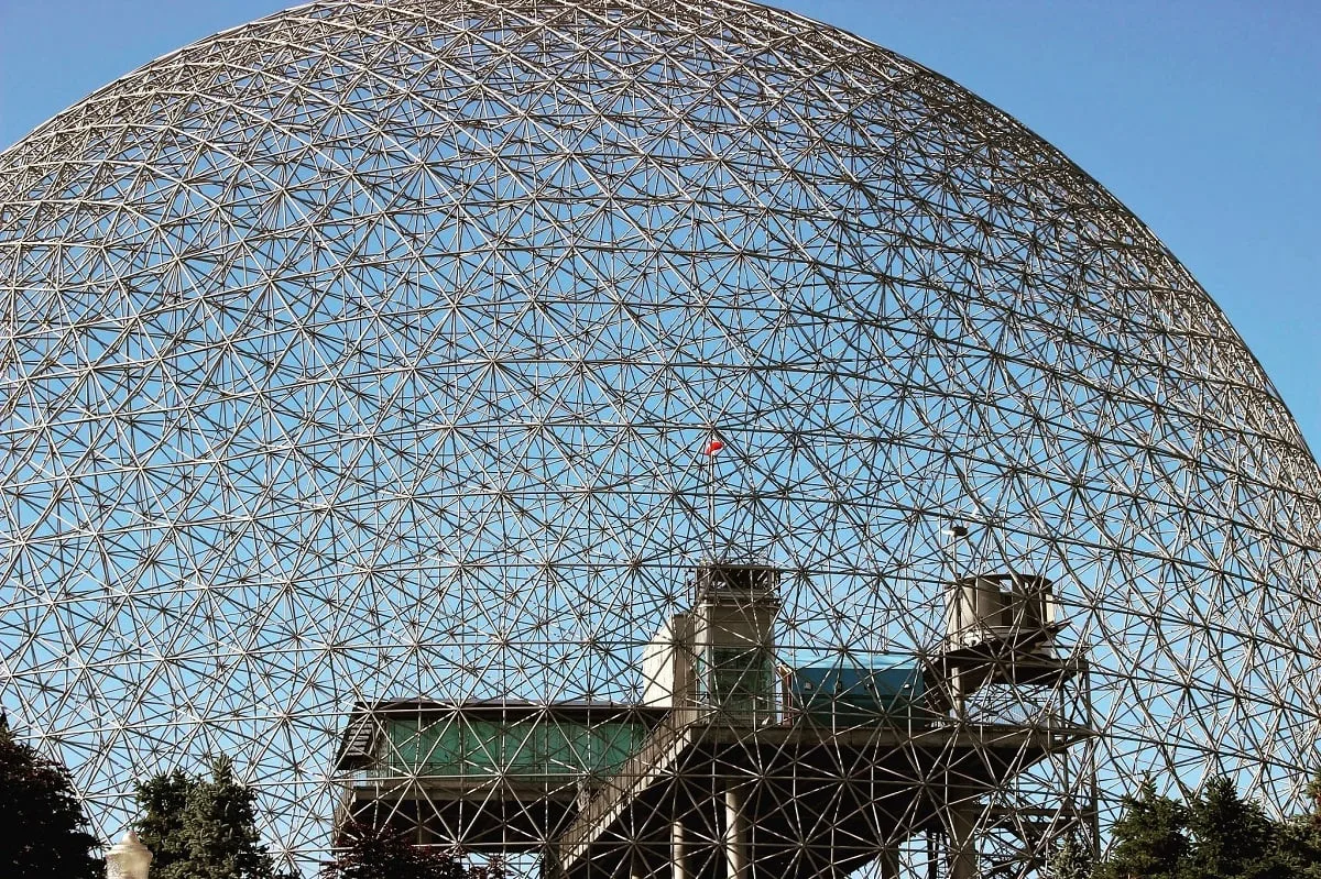 La biopshère de Montréal, dans le parc Jean Drapeau