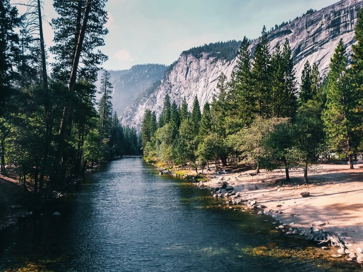 Cours d'eau dans la vallée de Yosemite