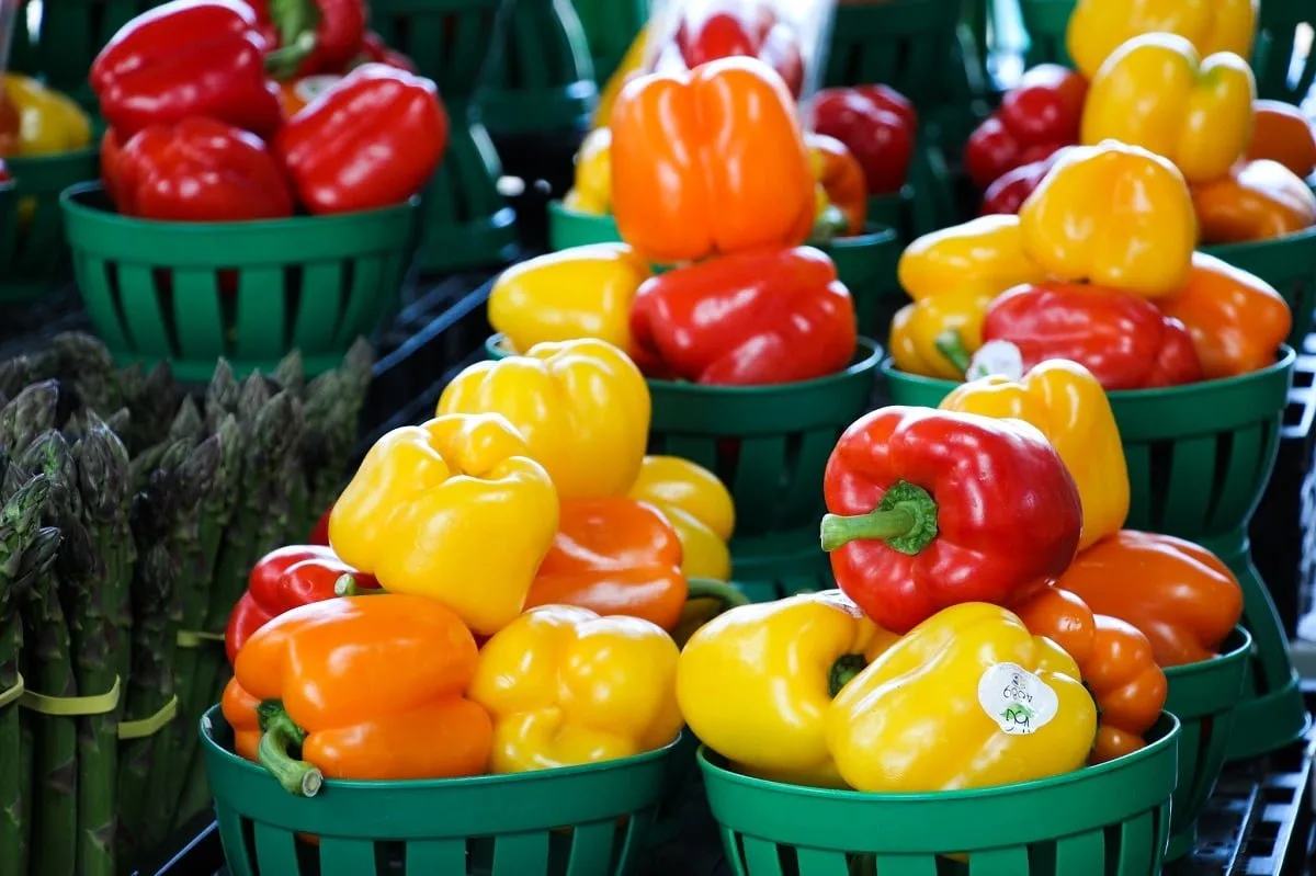 Les étals du marché Jean Talon de Montréal, souvent colorés