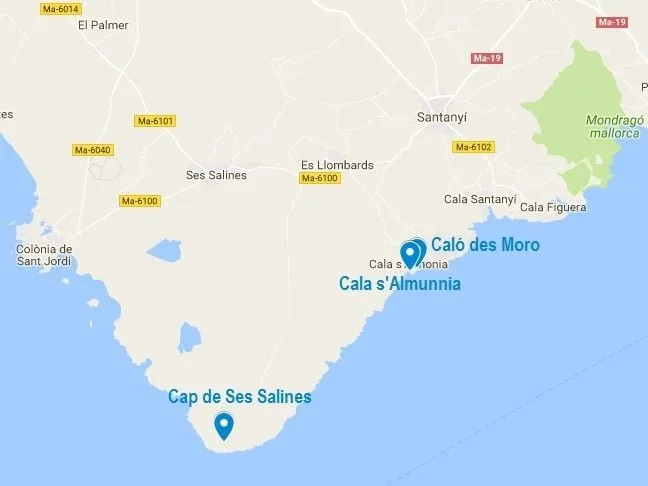 La Caló des Moro : une plage du sud de Majorque