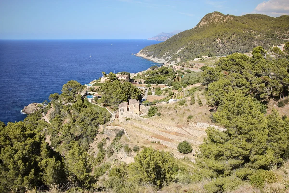 Les cultures en terrasse sur les flancs de la Serra de Tremuntana à Majorque