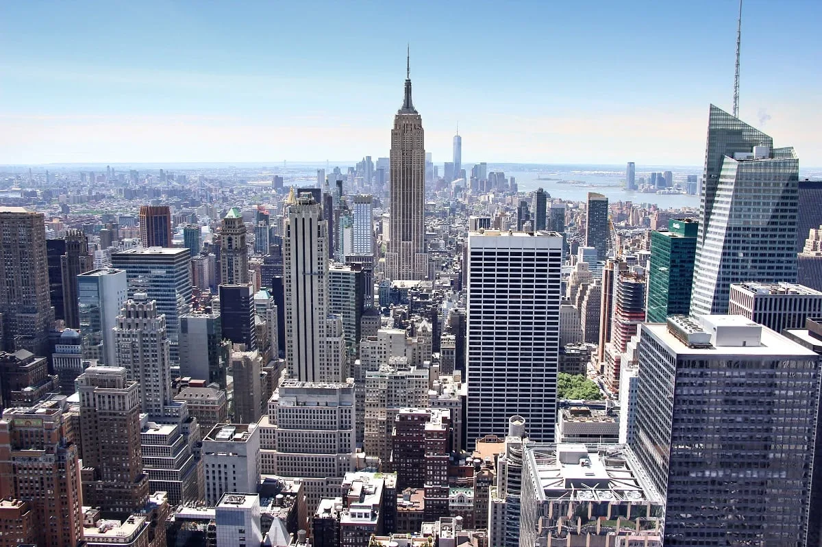 La vue sur le sud de Manhattan depuis le Top of the Rock