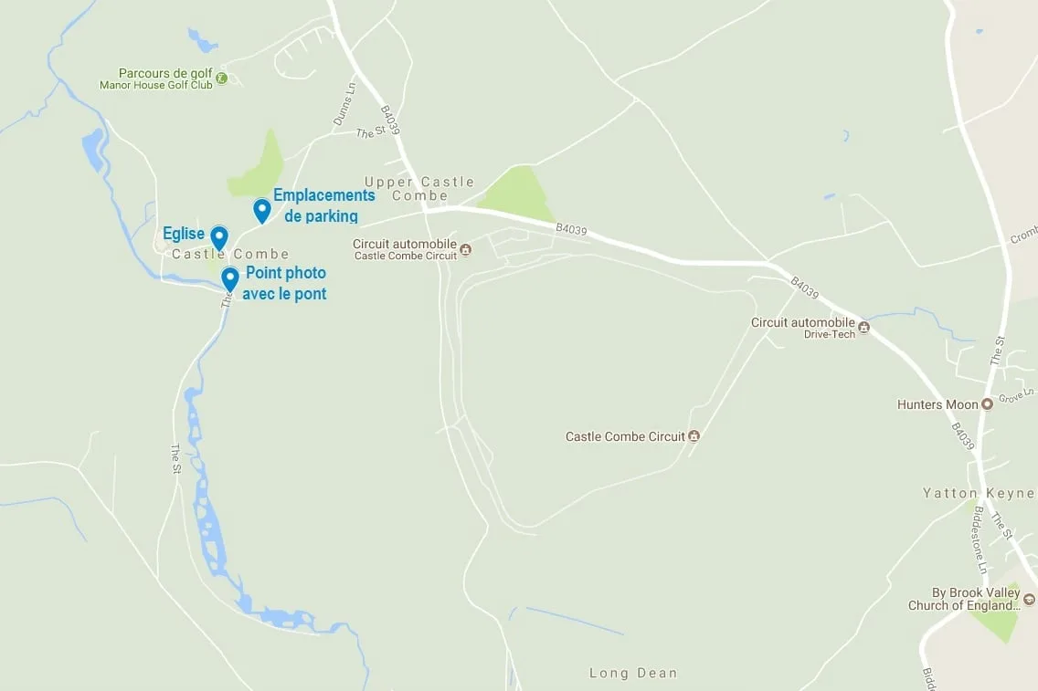 Visiter Castle Combe : la carte des points à connaître