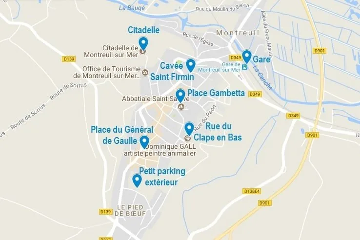 Les points d'intérêt de Montreuil sur Mer mentionnés dans cet article