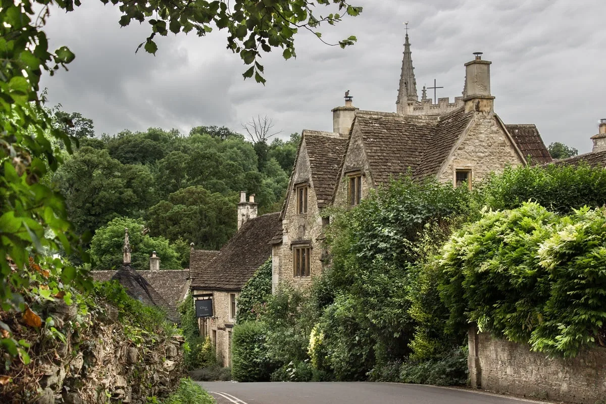 L'entrée du village de Castle Combe