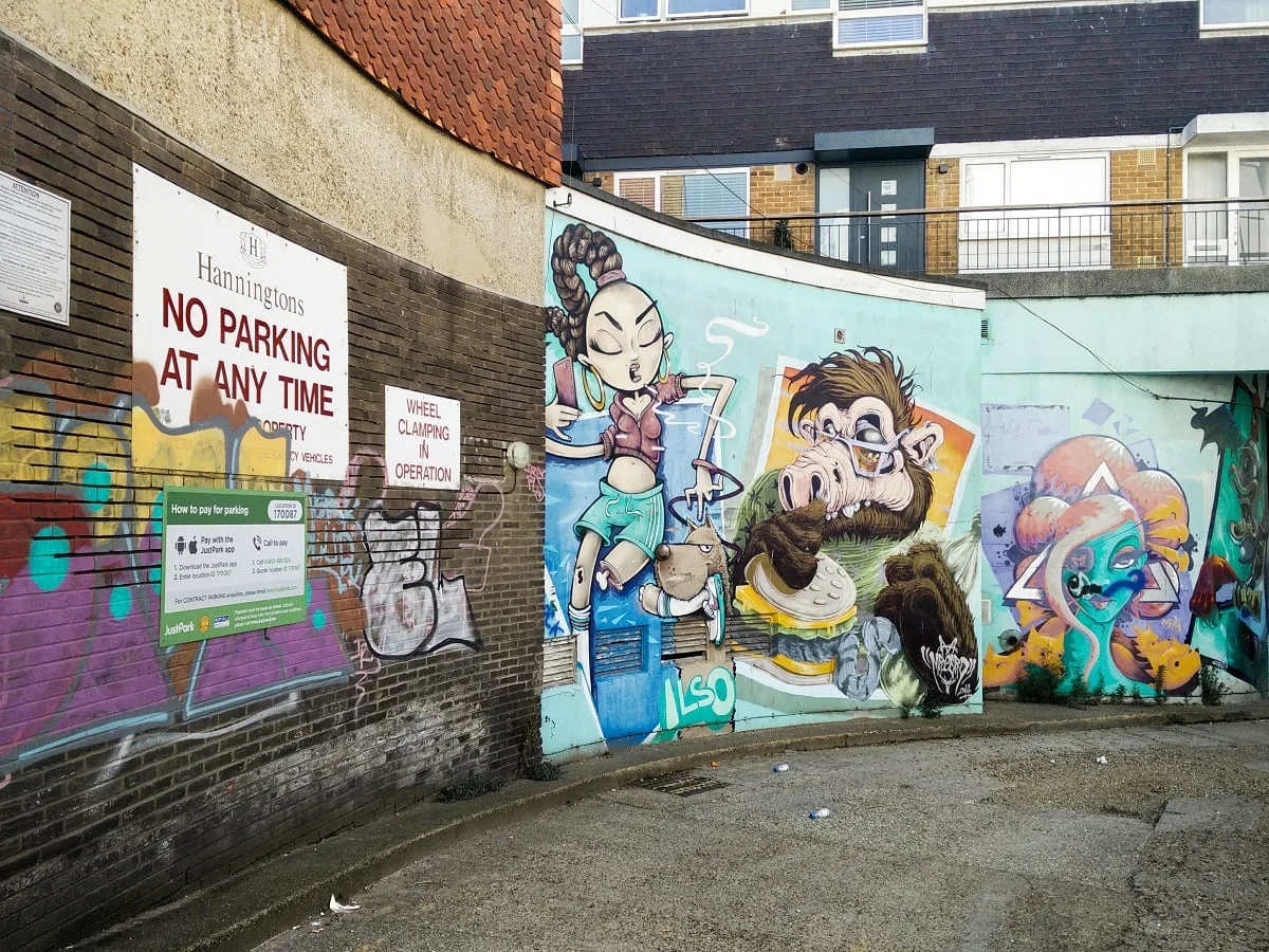 On tombe parfois sur du street art au détour des rues dans Brighton