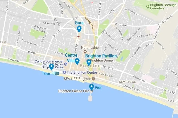Visiter Brighton : les points d'intérêt