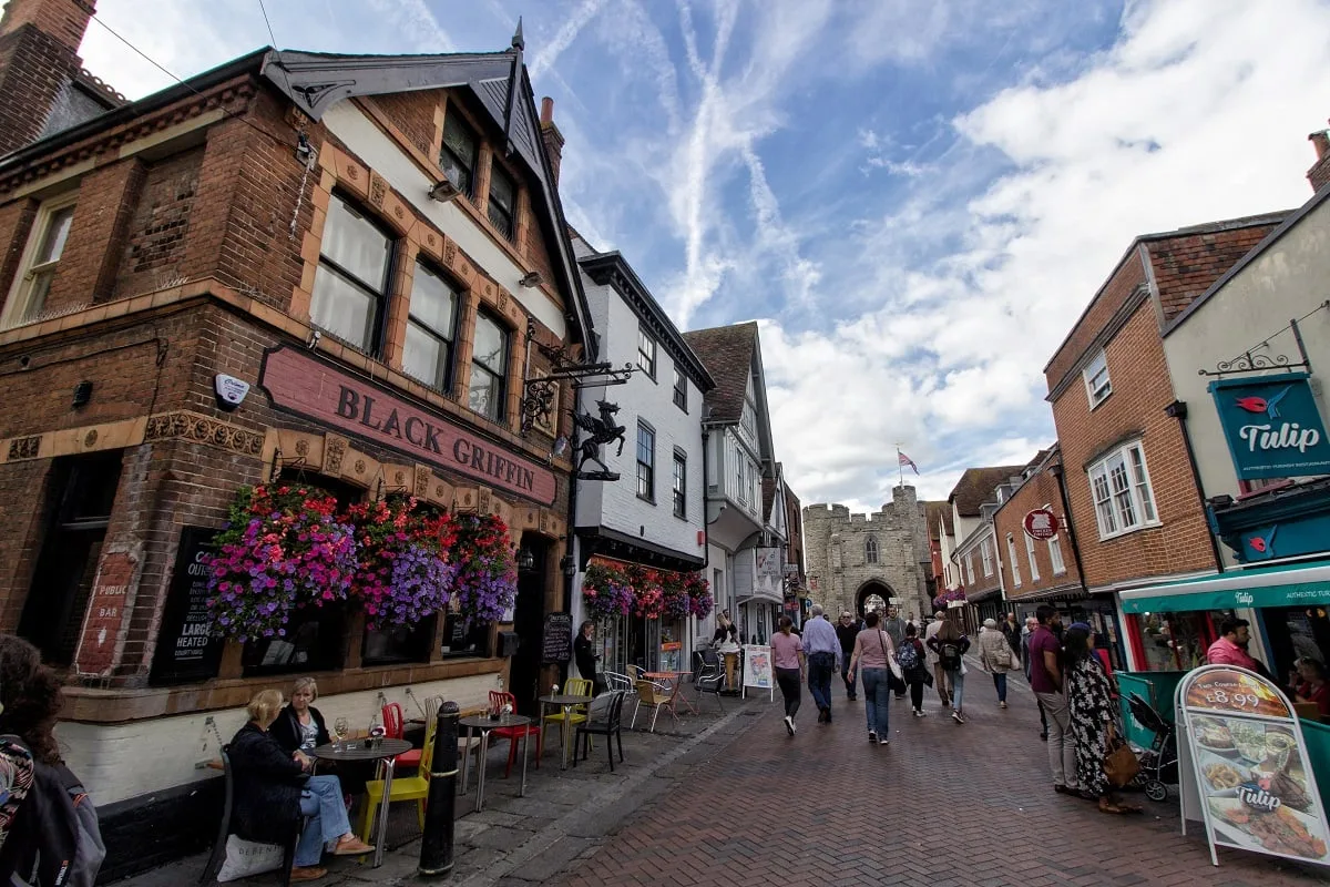 La High Street de Canterbury