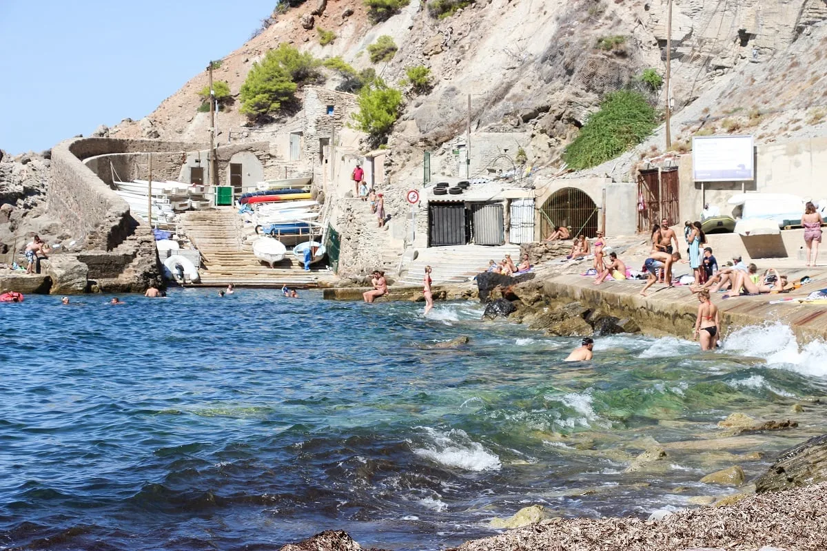 La plage de Banyalbufar à Majorque