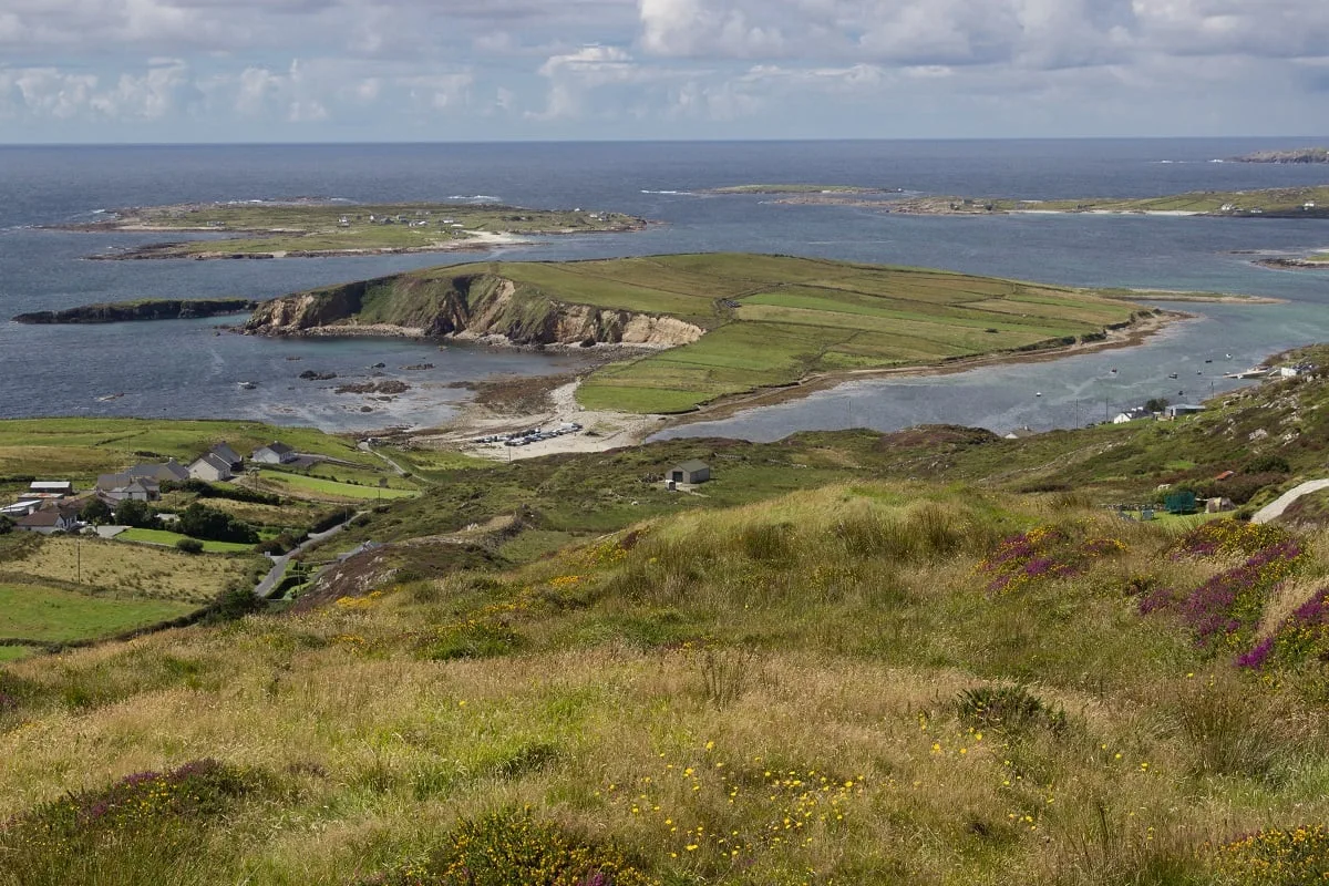 Un panorama vu depuis la Sky Road