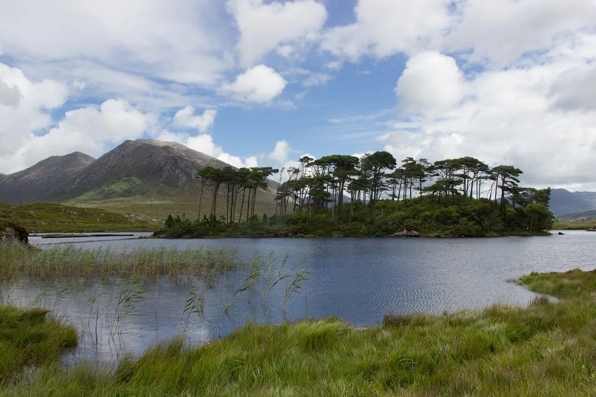 La vue sur Pines Island, dans le Connemara en Irlande
