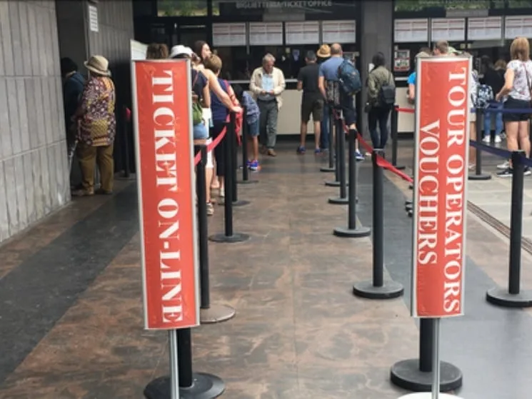 Entrée des billets coupe-file à Pompei