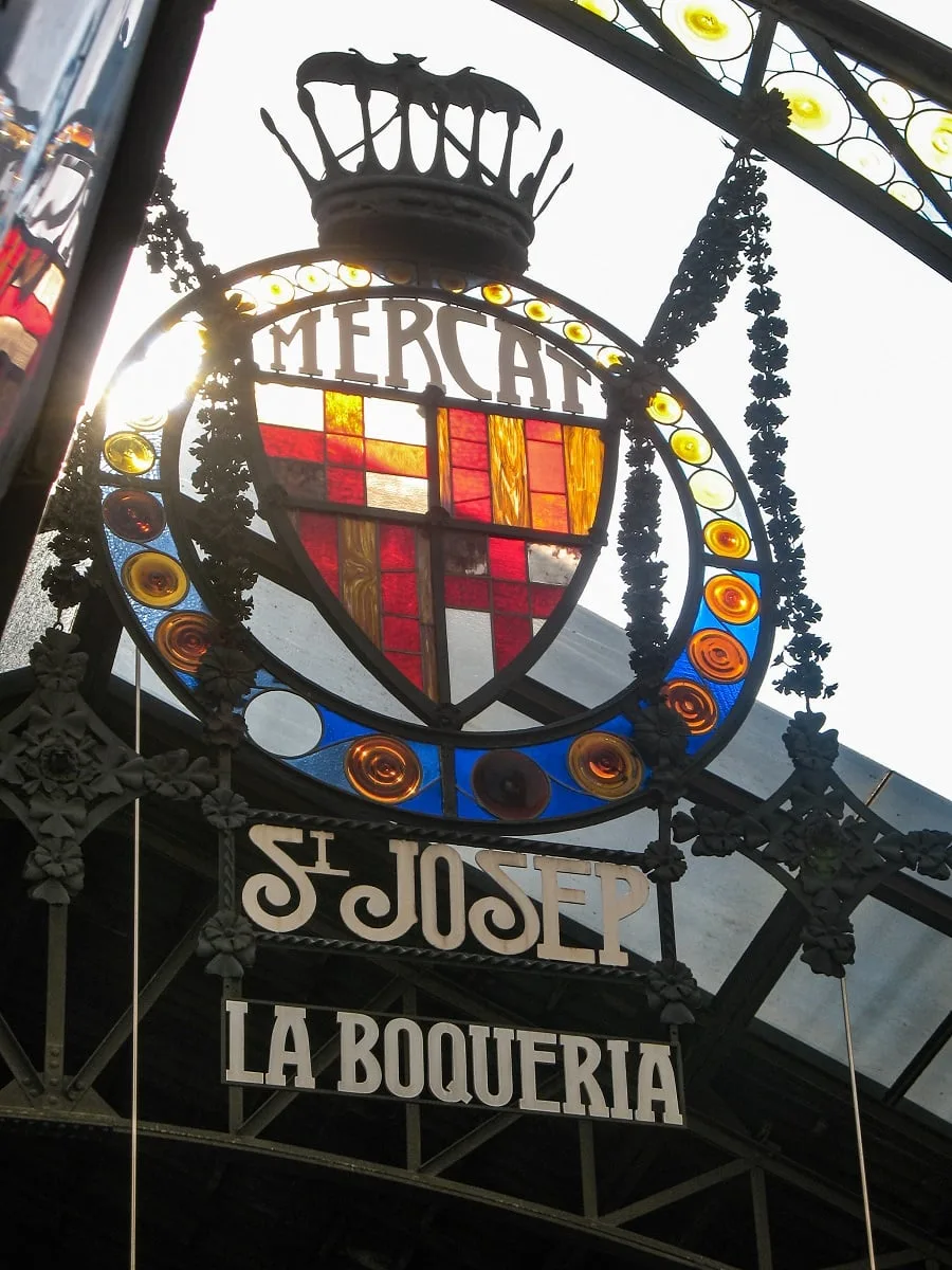 Le marché de Boqueria sur la rambla de Barcelone