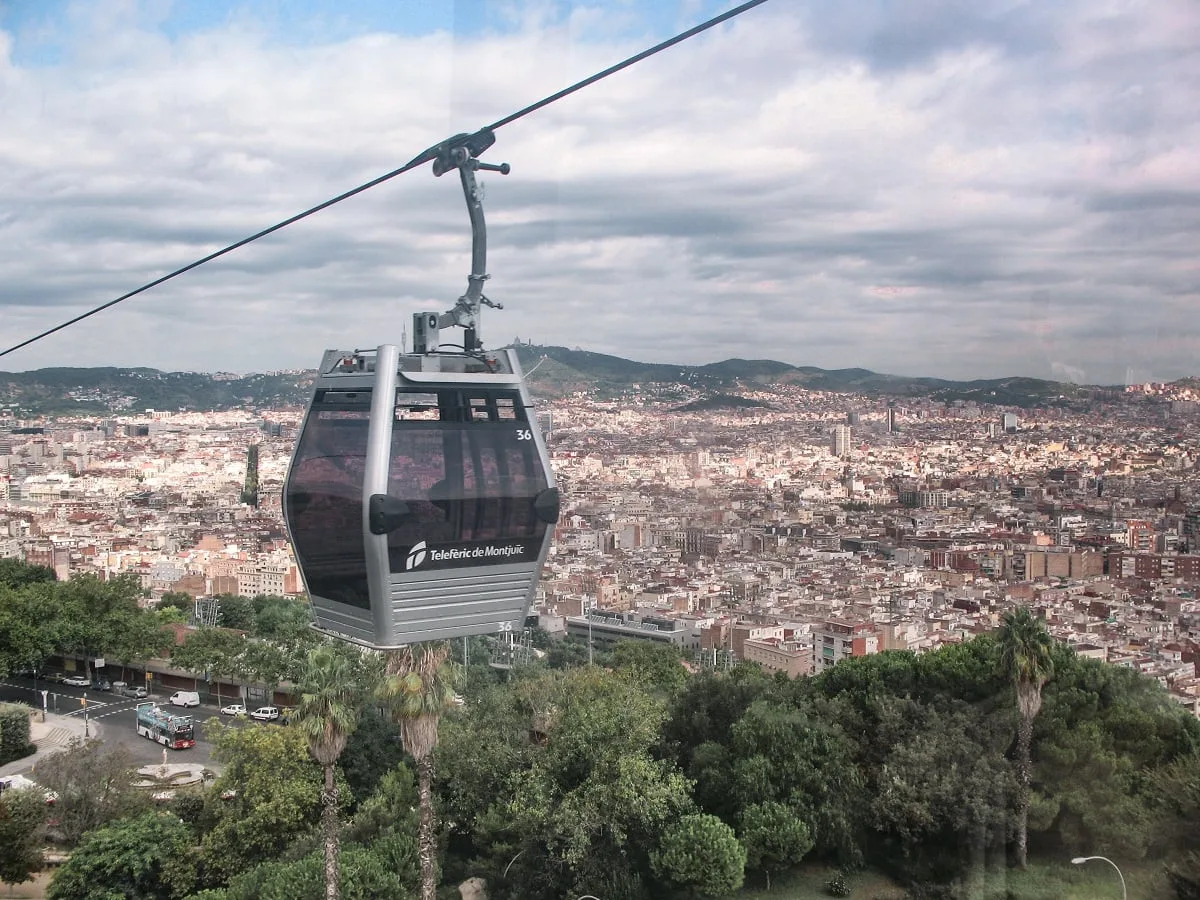 Le téléphérique de Montjuic à Barcelone