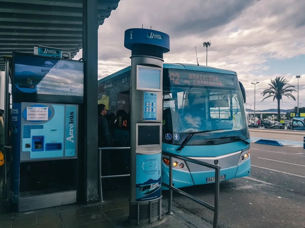 La navette Aérobus de Barcelone