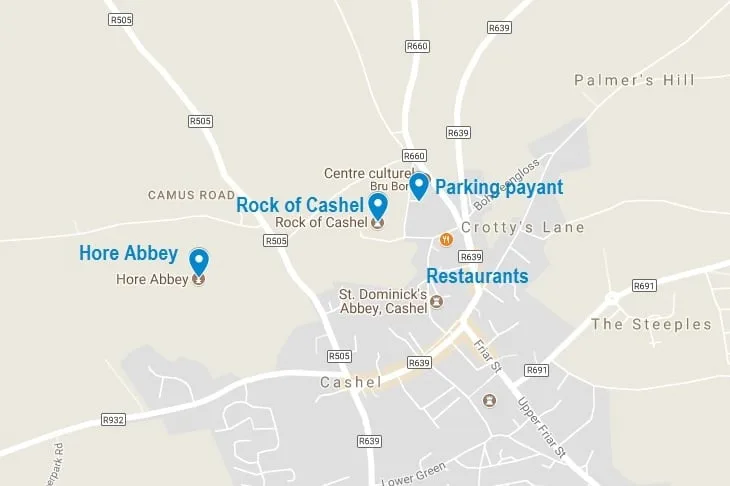 Plan de Cashel en Irlande