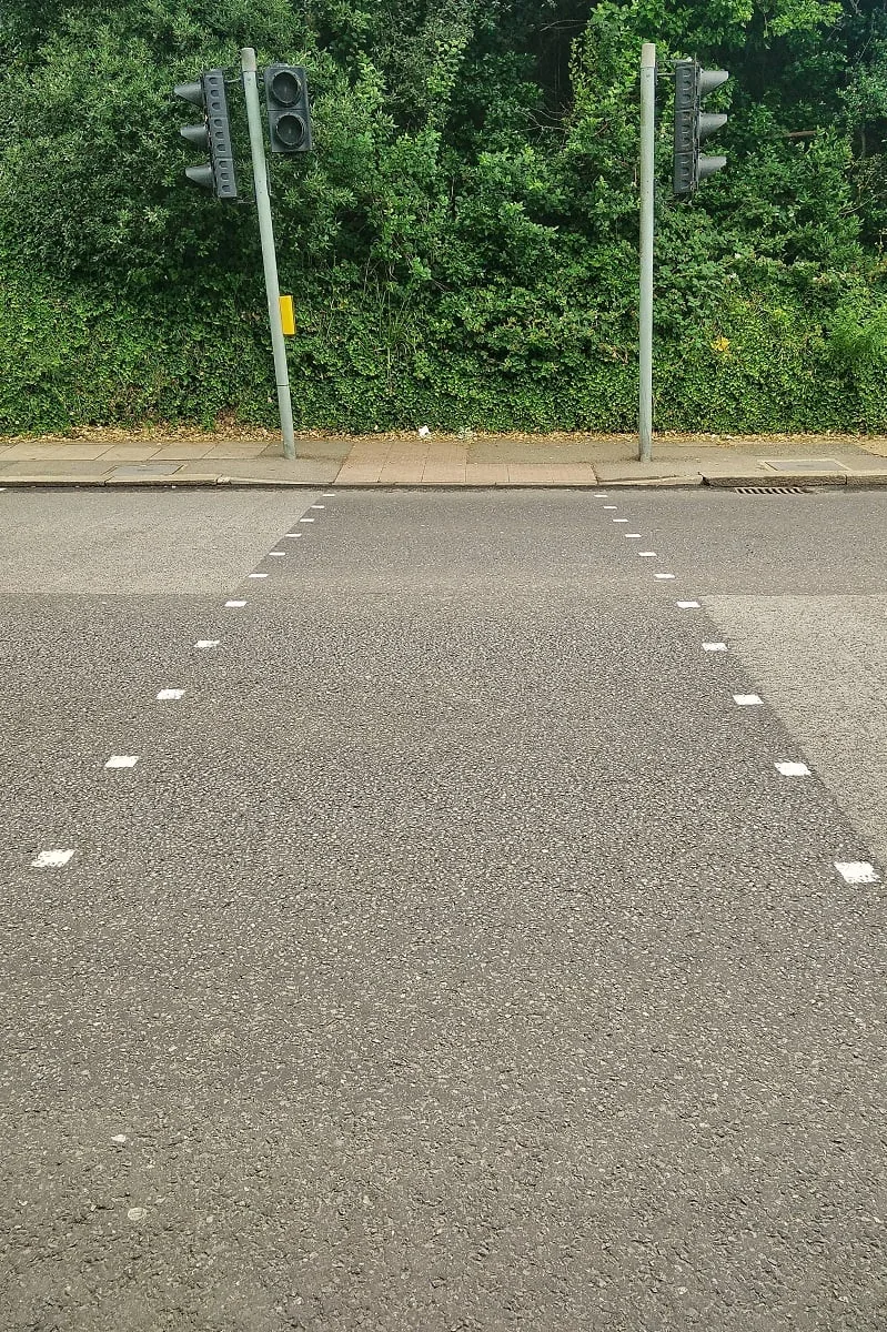 Un exemple de passage piétons en Angleterre