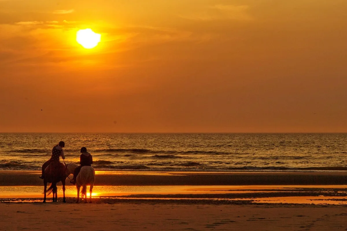 Que faire à Berck : contempler les couchers de soleil depuis la plage !
