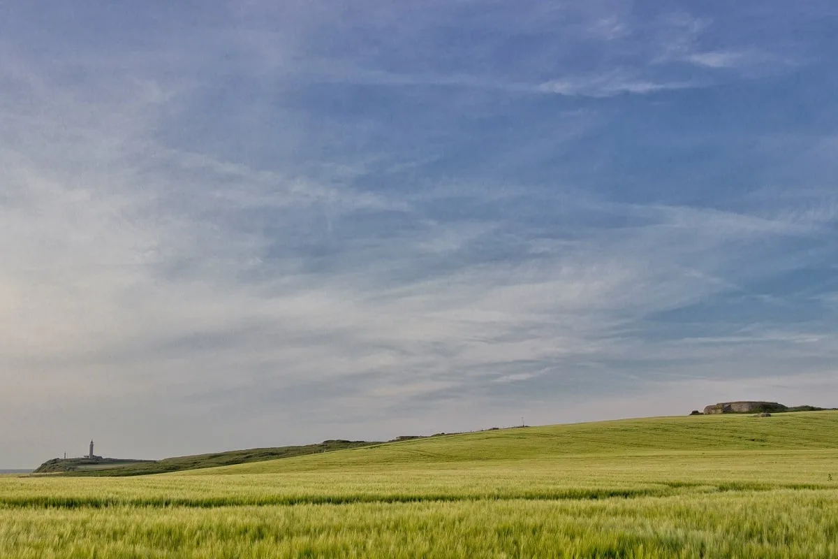 Paysage sur la côte d'Opale