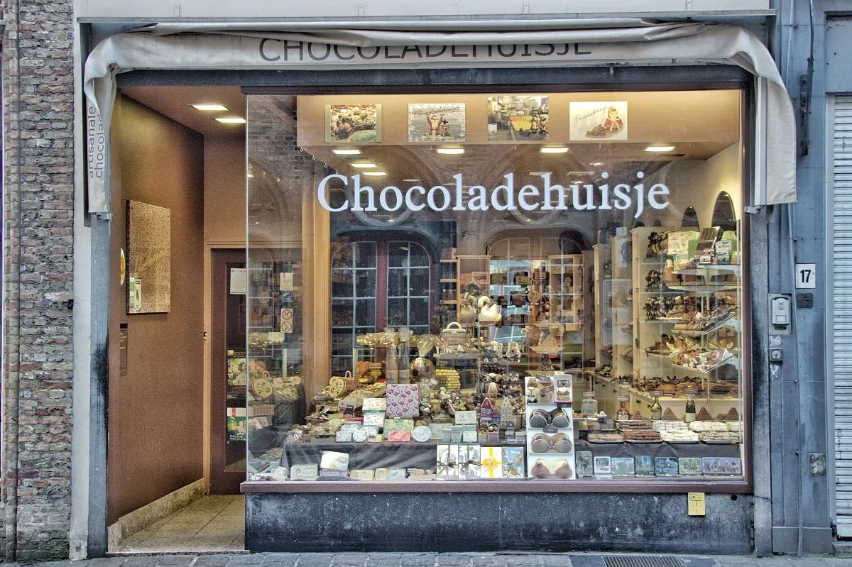 Une chocolaterie à Bruges