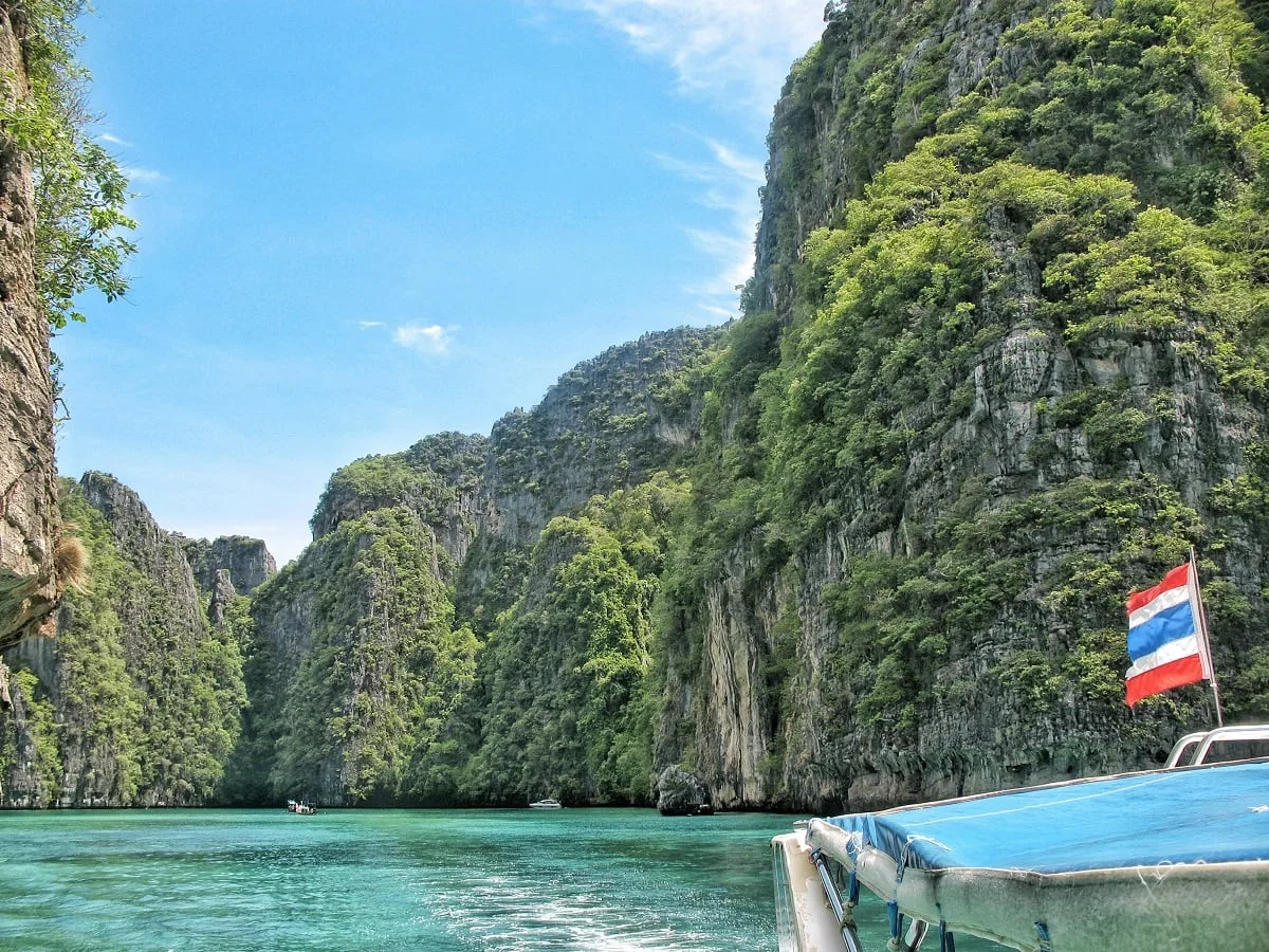Vue sur Maya Bay durant l'excursion à Kho Phi Phi