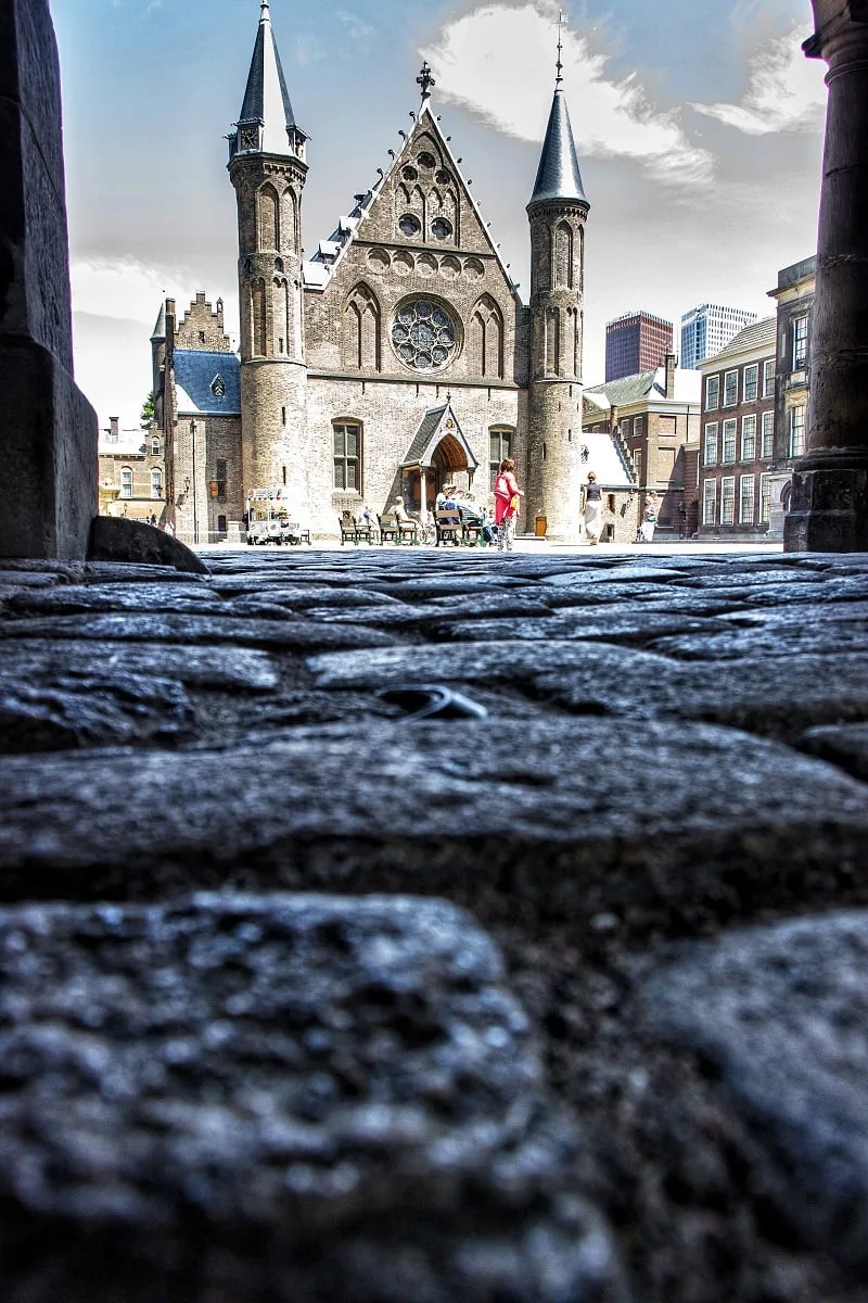 La cour intérieur du Binnenhof de La Haye