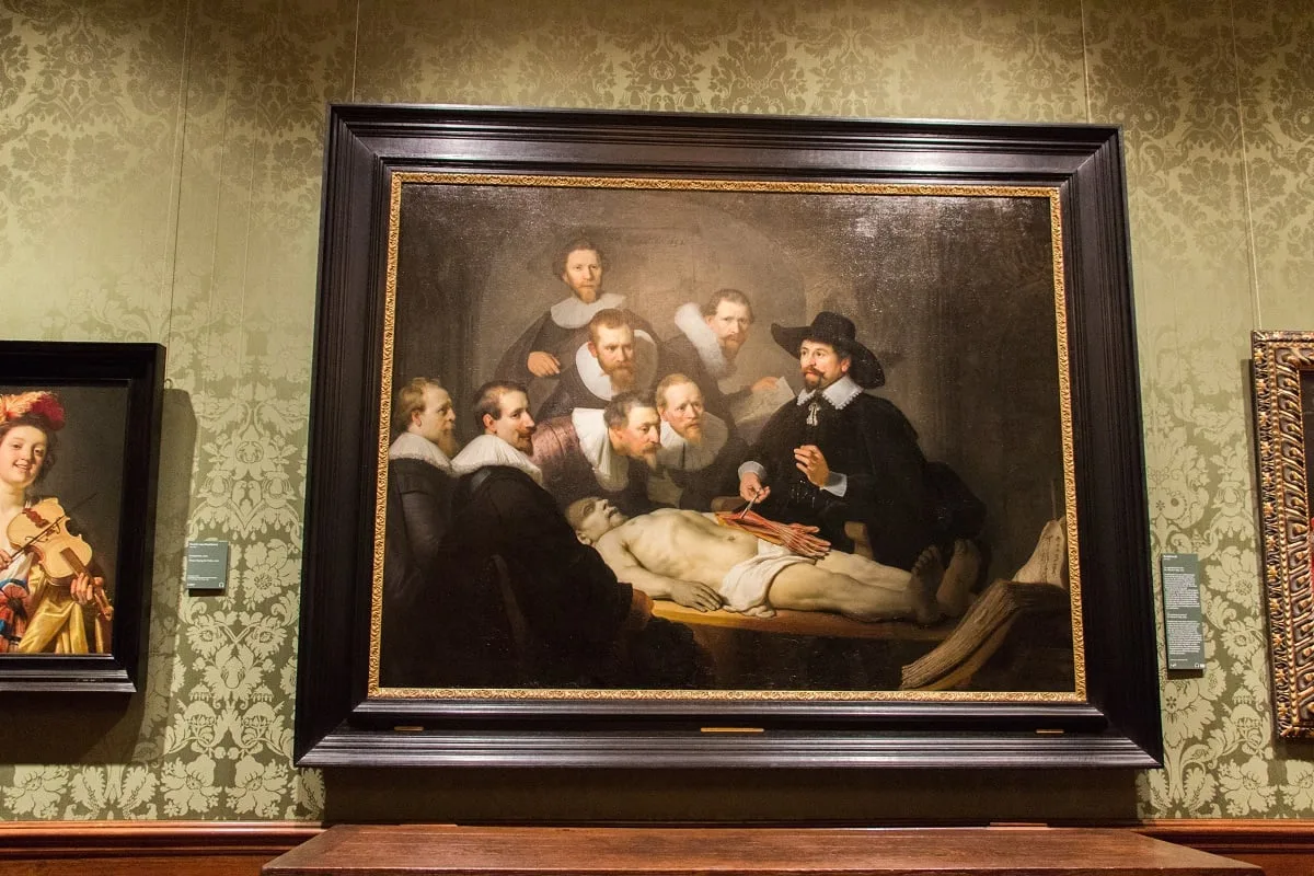 Le tableau "La leçon d'anatomie du Docteur Nicolas Tulp" de Rembrandt