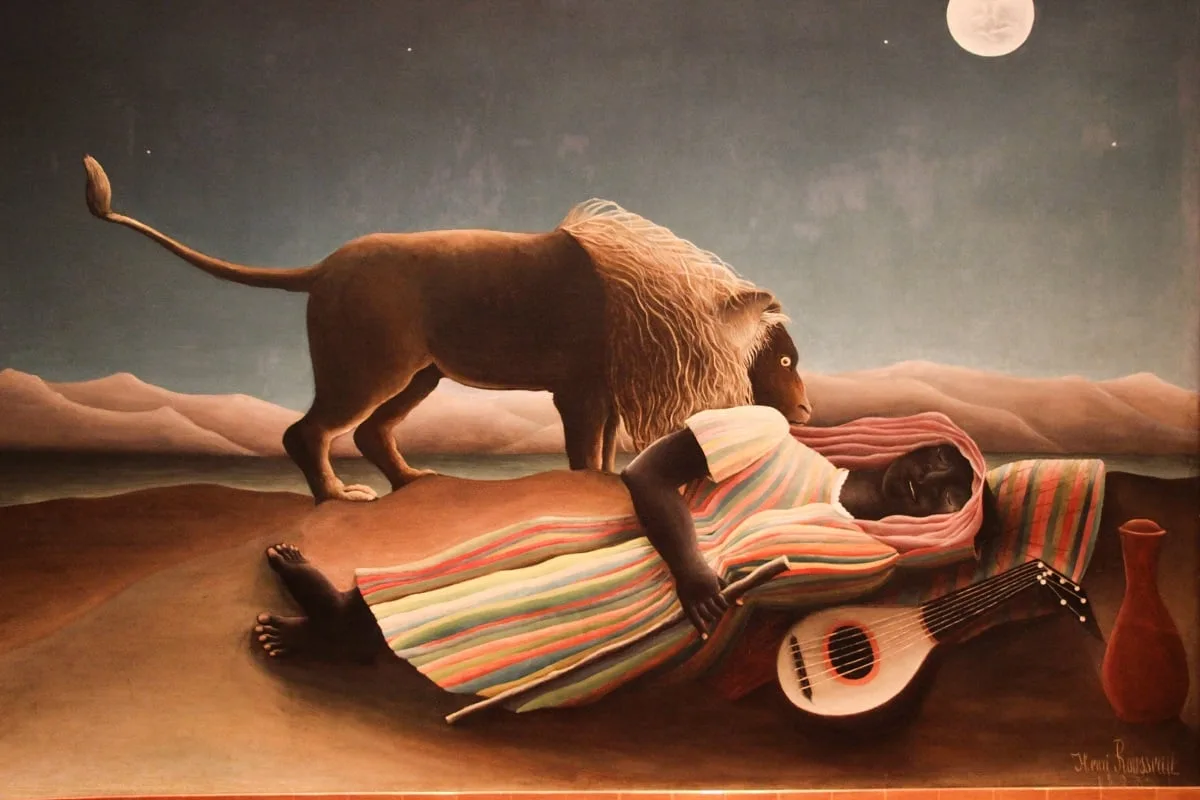 La Bohémienne endormie de Rousseau au MOMA