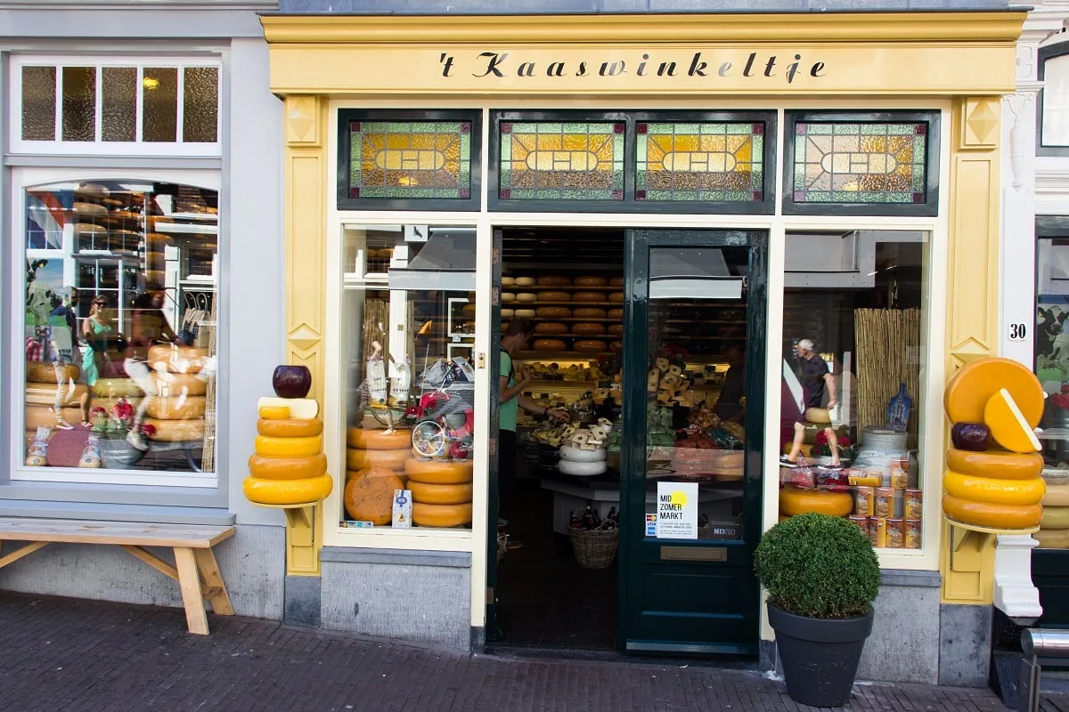 Une boutique de fromages à Gouda