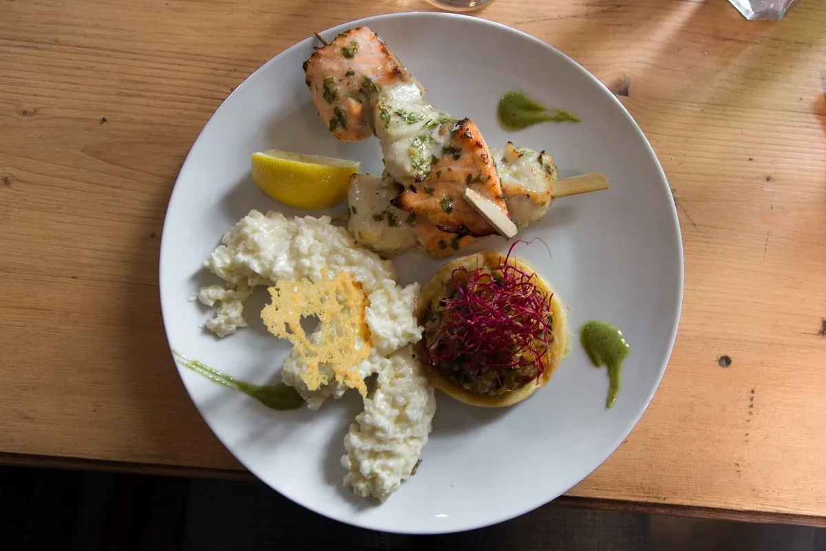 Un plat dans le restaurant Le Presbytère à Tardinghen