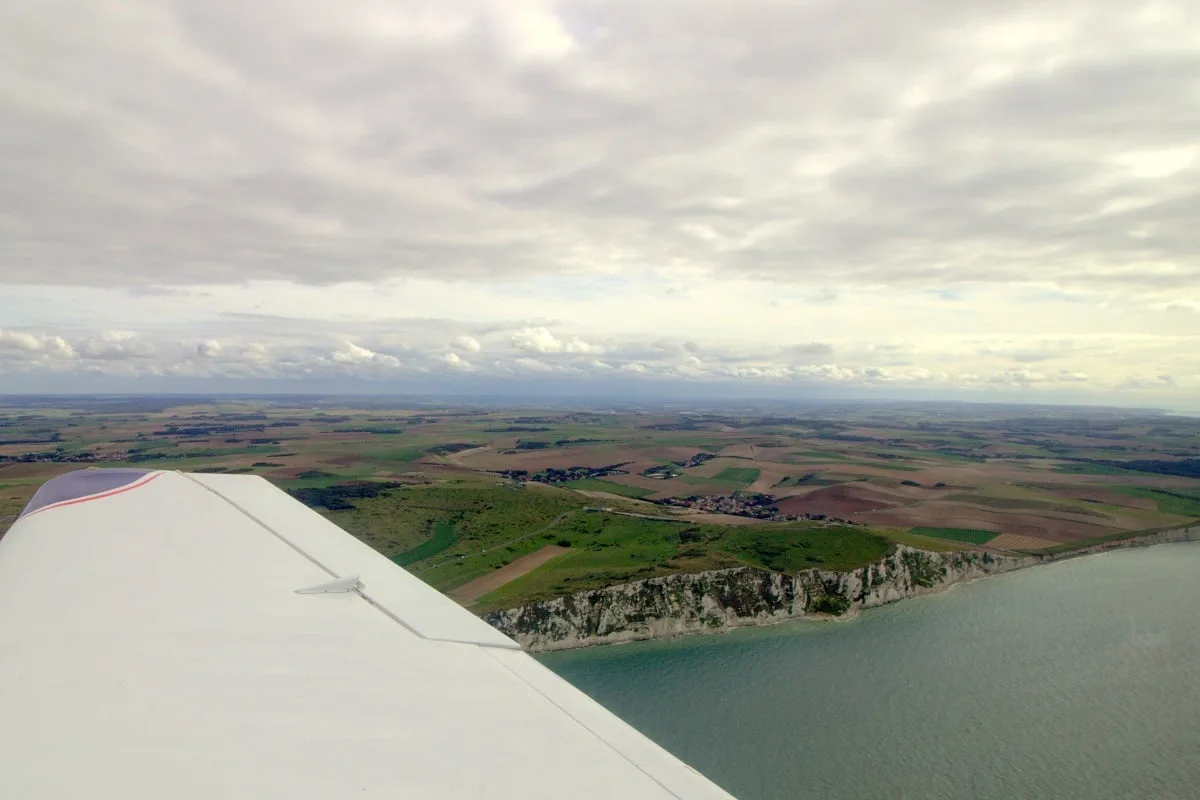 Le cap Blanc-Nez vu du ciel